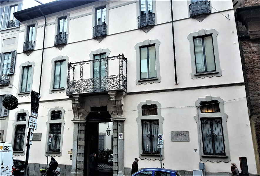 Via Durini 20 casa di Toscanini